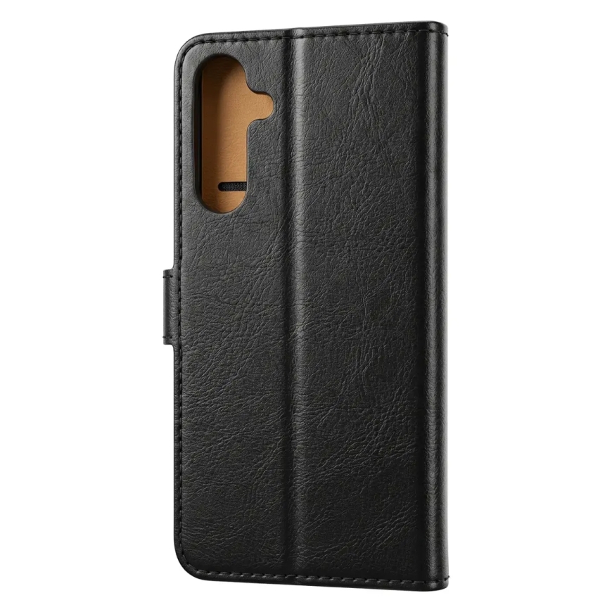 Smart Luxe ādas grāmatveida maciņš telefonam iPhone 17 Pro Max | iPhone 18 Pro Max melns – 5