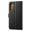 Smart Luxe ādas grāmatveida maciņš telefonam iPhone 17 Pro Max | iPhone 18 Pro Max melns Smart Luxe ādas grāmatveida maciņš telefonam iPhone 17 Pro Max | iPhone 18 Pro Max melns