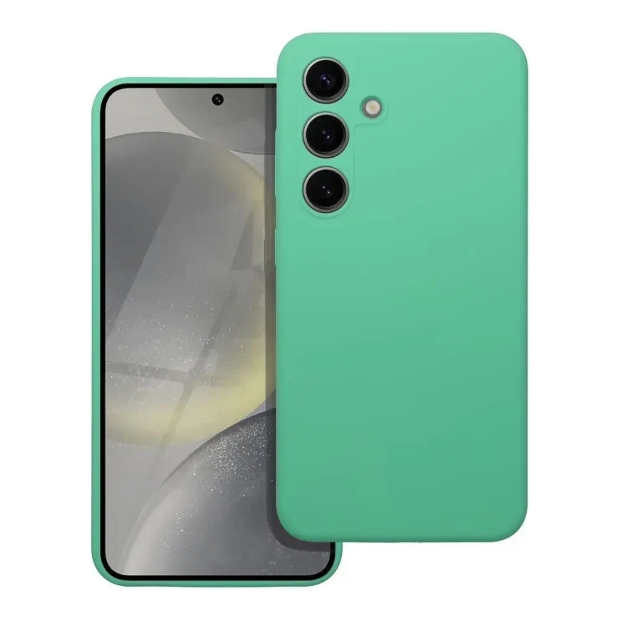 Silicone 2mm telefono dėklas Samsung Galaxy S25 Ultra (S938) žalias – 2