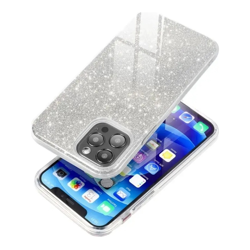SHINING telefono dėklas iPhone 16 Plus sidabrinis – 3