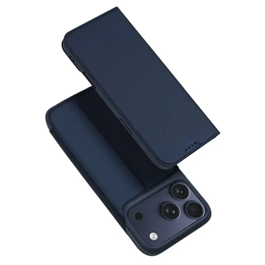 Dux Ducis Skin Pro knyginio tipo telefono dėklas iPhone 18 Pro Max | iPhone 17 Pro Max mėlynas