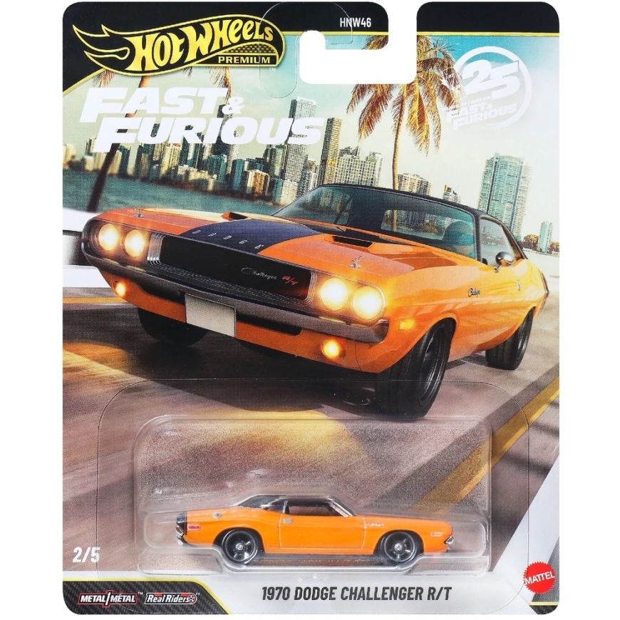 Hot Wheels Ātrie un Niknie personalizētais auto 1970 Dodge Challenger R/T – 4