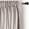 Samta aizkars ar cilpām AmeliaHome 140 × 250 cm, smilšu krāsā Samta aizkars ar cilpām AmeliaHome 140 × 250 cm, smilšu krāsā