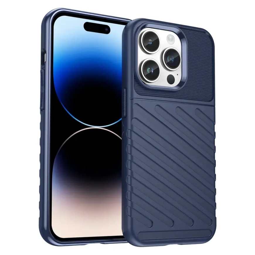 Thunder Case armored phone case for iPhone 14 Pro Max blue