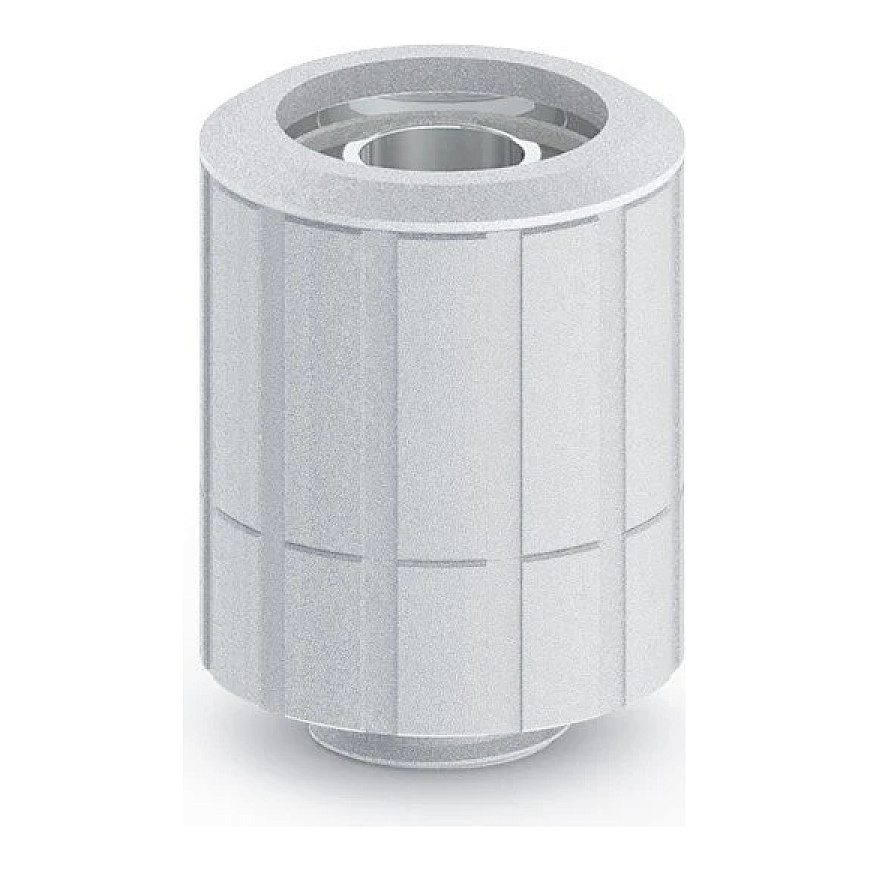 Bitspower Artemis straight connector, G1/4 inch external thread to 16/10 mm, rotating – sandblasted silver