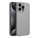 Silicone Mag Cover phone case with MagSafe support for iPhone 16 Pro gray