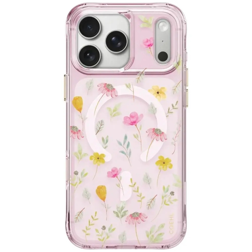 Чехол UNIQ Coehl Evie для iPhone 18 Pro Max / 17 Pro Max с магнитной зарядкой, розовый