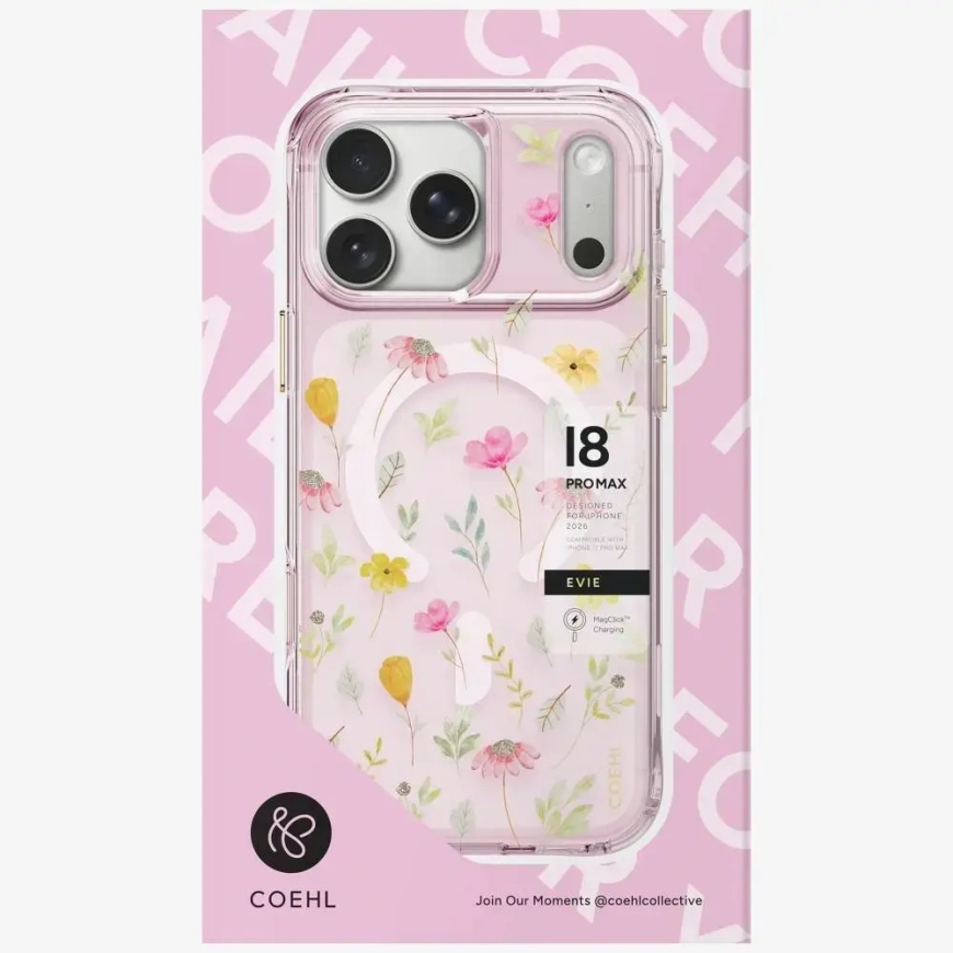 UNIQ Coehl Evie korpuss iPhone 18 Pro Max / 17 Pro Max ar magnētisko uzlādi, rozā – 5