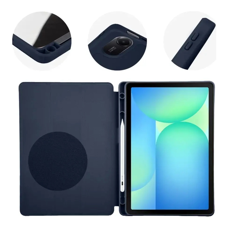 OBAL:ME SolidTab -kotelo Samsung Galaxy Tab S10 Lite/S9/S9 FE/S10 FE tummansinisena