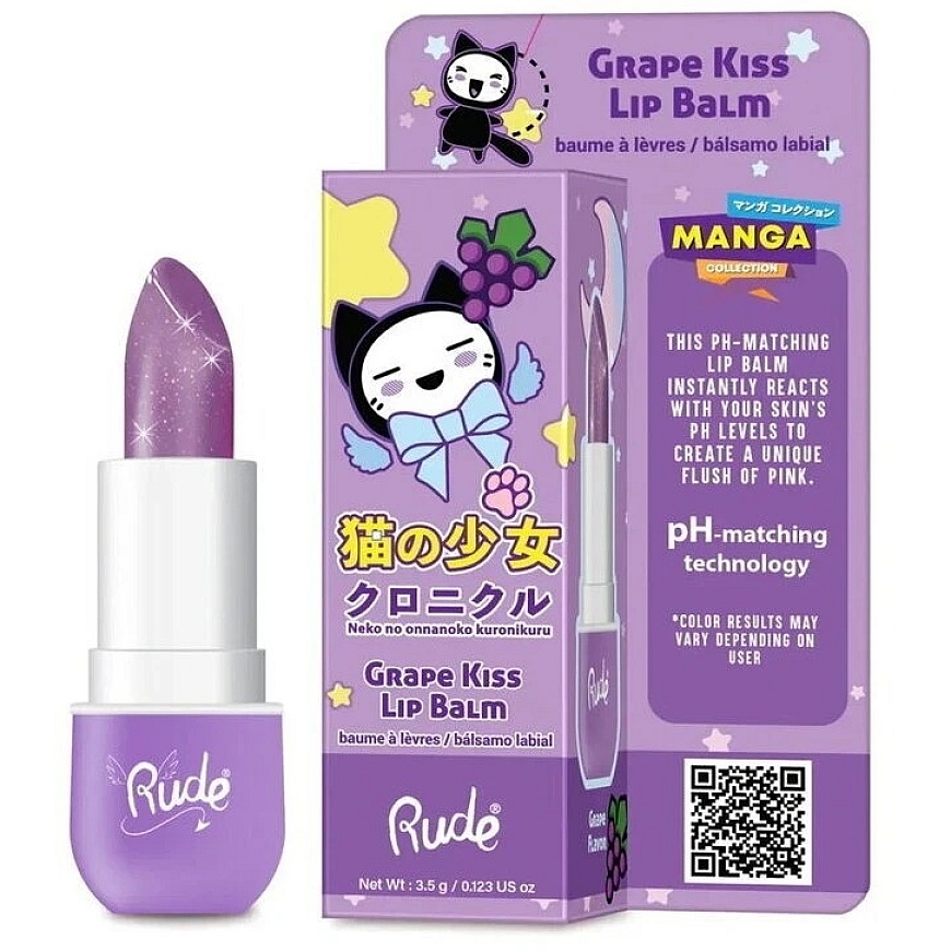 Rude Cosmetics Grape Kiss niisutav huulepalsam 3.5 ml – 2