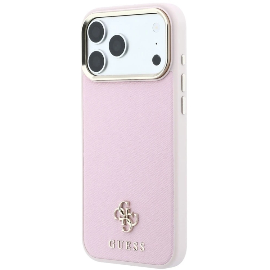 Cg Mobile Sas Guess Saffiano Small 4G & Classic Logo MagSafe ümbris iPhone 18 Pro Max / 17 Pro Max roosa – 2