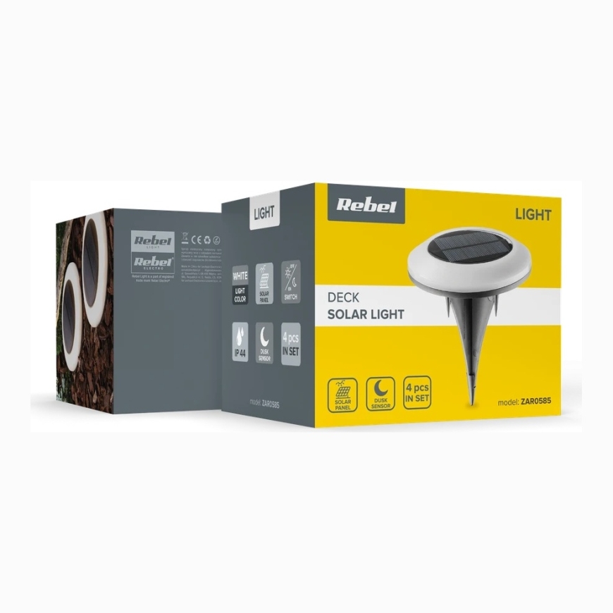 "Rebel" solar-powered garden ground lights – set of 4 – 5