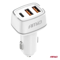 AMiO AMiO-03890 automobilinis įkroviklis | 32W | USB-A, USB-C AMiO AMiO-03890 automobilinis įkroviklis | 32W | USB-A, USB-C