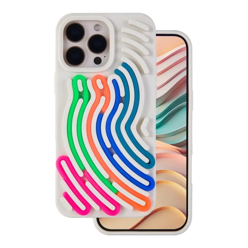 DIY Snake phone case for iPhone 15 Pro beige