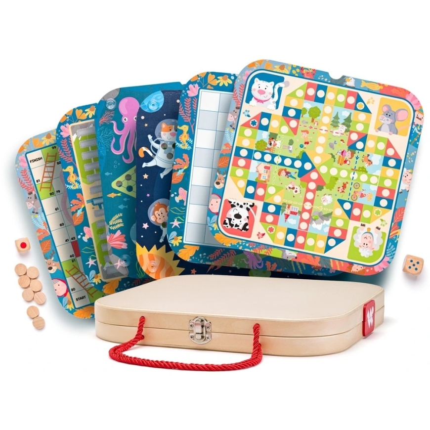 WOODYLAND chest with game set 92144 21447 – 2