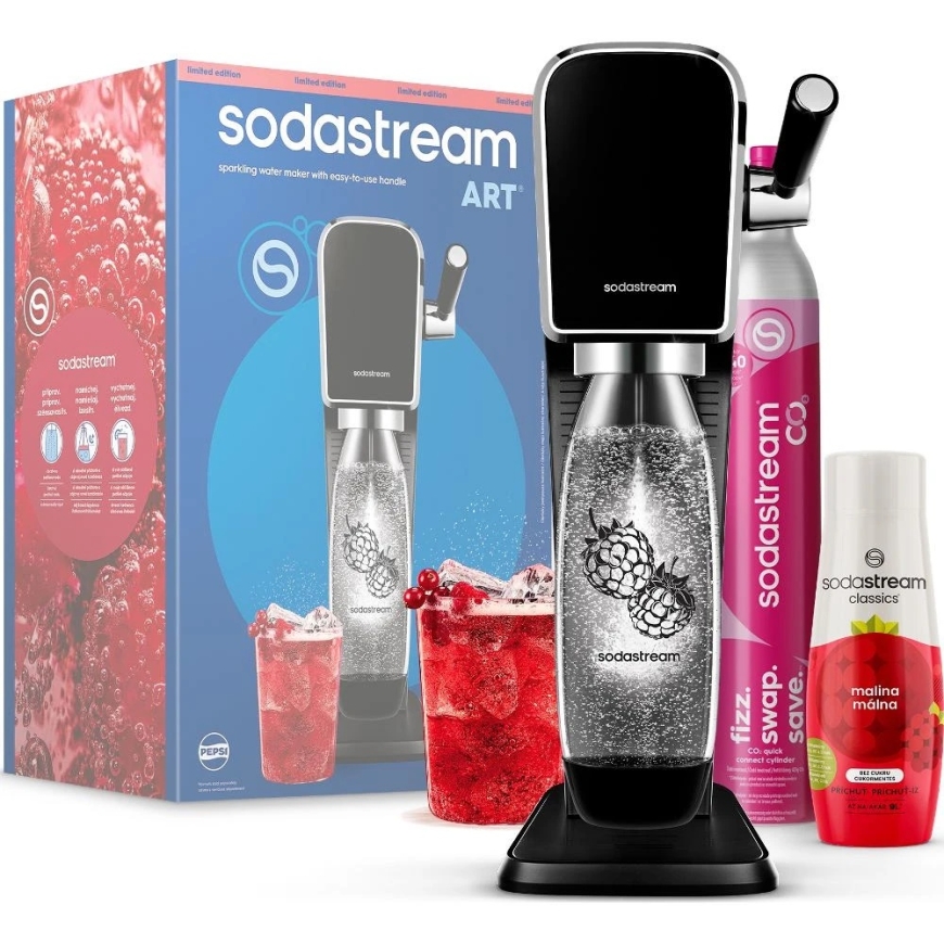 SodaStream Art Hiilihapotuslaite, Must (pullo + säiliö + siirappi) – 3