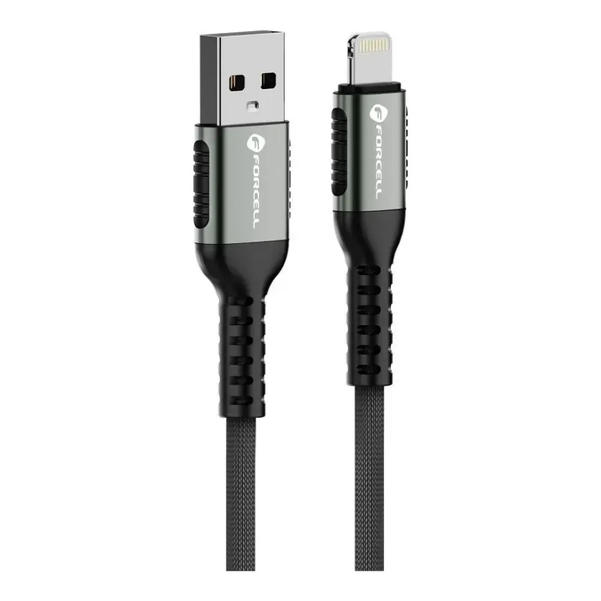 Forcell F-Energy C257 data transfer and charging cable | USB-A to Lightning | 12W | 0.25m | black – 2