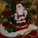 KOOPMAN Christmas Decoration Krist+ Decorative Christmas Tree 60 cm 25 LED with Timer - Santa Claus KOOPMAN Christmas Decoration Krist+ Decorative Christmas Tree 60 cm 25 LED with Timer - Santa Claus