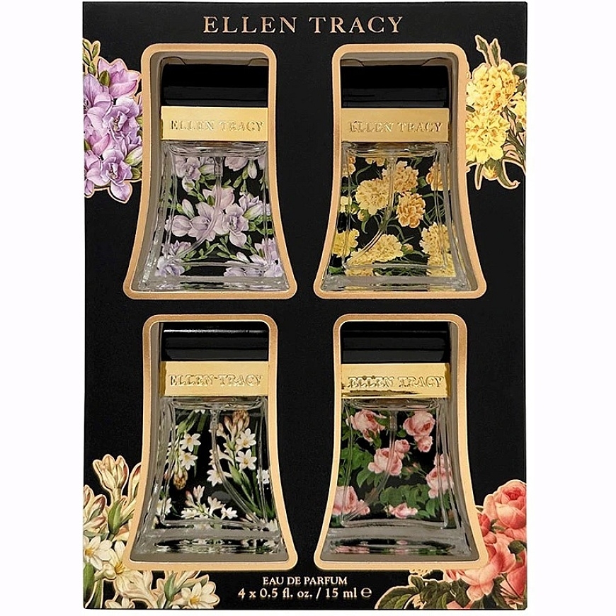 Ellen Tracy komplekt: Courageous naiste parfüüm Eau De Parfum, 15 ml + Radiant naiste parfüüm Eau De Parfum, 15 ml + Confident n