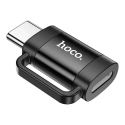 HOCO UA31E adapter USB-C to Lightning | black HOCO UA31E adapter USB-C to Lightning | black