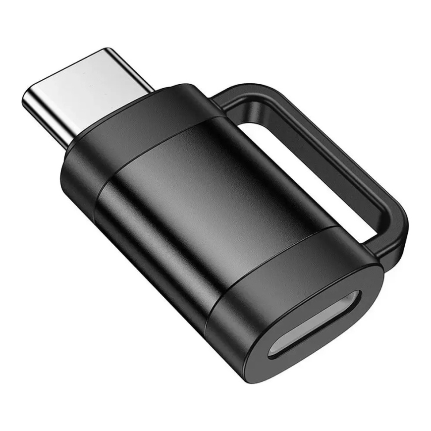 HOCO UA31E адаптер USB-C на Lightning | чёрный – 3