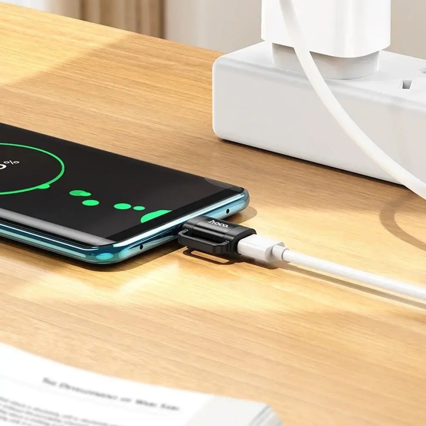HOCO UA31E adapter USB-C to Lightning | black – 4