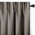 Smilšu krāsas blackout aizkars ar cilpām AmeliaHome 200 × 300 cm