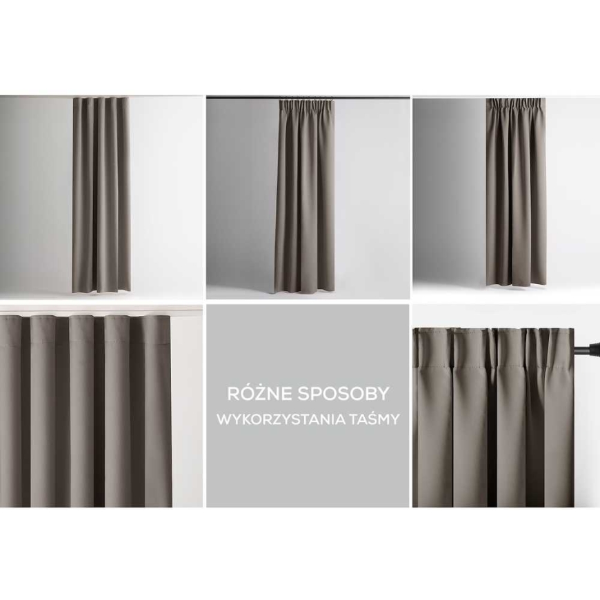 Liivakarva blackout kardin silmadega AmeliaHome 200 × 300 cm – 2