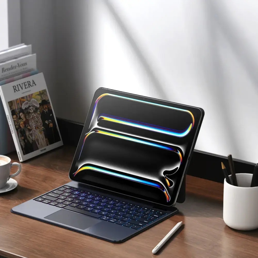 Dux Ducis MK -kotelo näppäimistöllä iPad Pro 13" M4 (2024) musta – 5