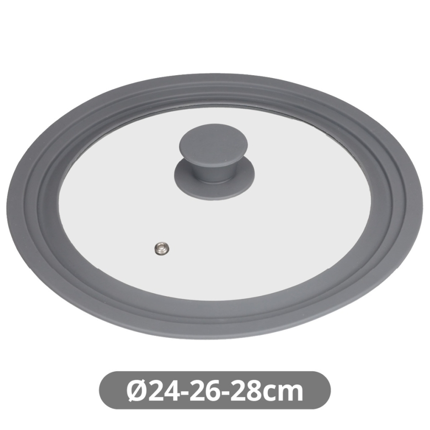 Yleinen pannu kansi 24/26/28 cm, 401015010, Vassary