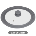 Universāls pannas vāks 24/26/28 cm, 401015010, Vassary Universāls pannas vāks 24/26/28 cm, 401015010, Vassary