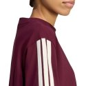 adidas Essentials 3-Stripes Boyfriend sieviešu t-krekli bordo KX0793 (S)