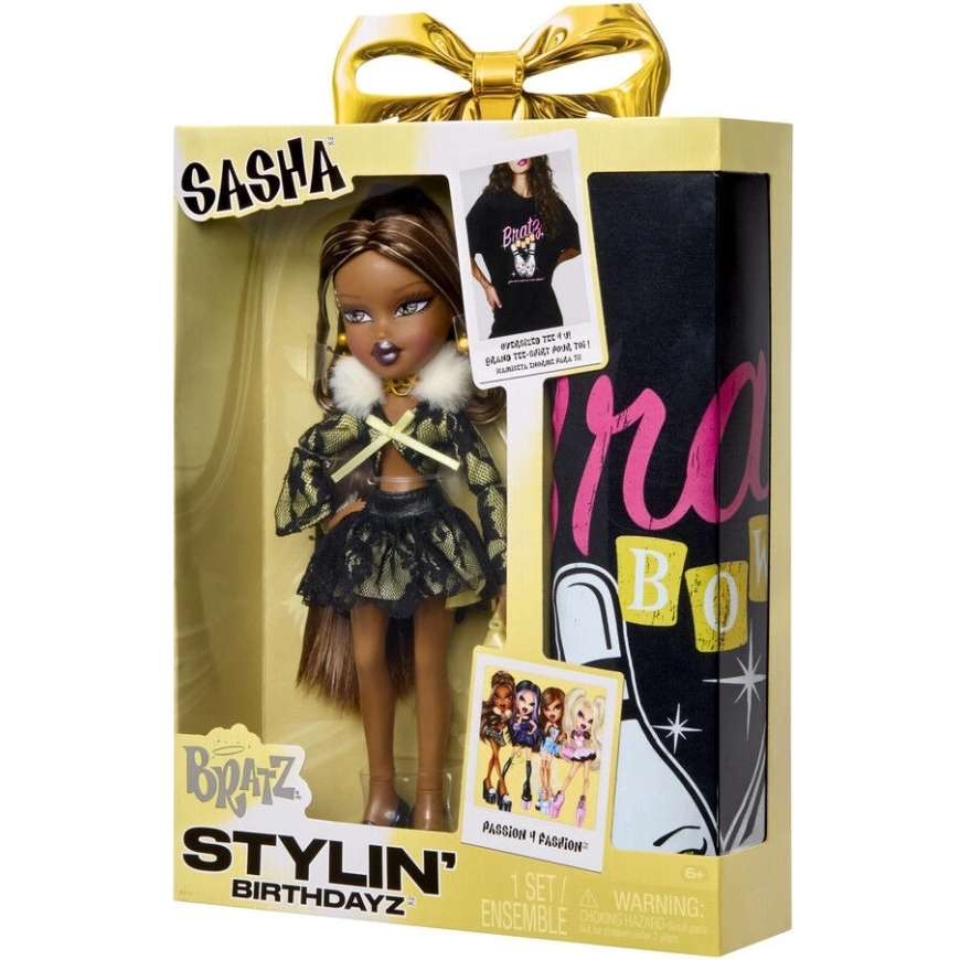 MGA Bratz Stylin Birthday Sasha doll + t-shirt – 2