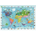Clementoni Puzzel 60 tk - Loomade kaart Clementoni Puzzel 60 tk - Loomade kaart