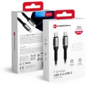 USB C to USB C Cable Forcell F-Energy QC4.0 PD 5A 240W Cafule 2 m Black USB C to USB C Cable Forcell F-Energy QC4.0 PD 5A 240W Cafule 2 m Black