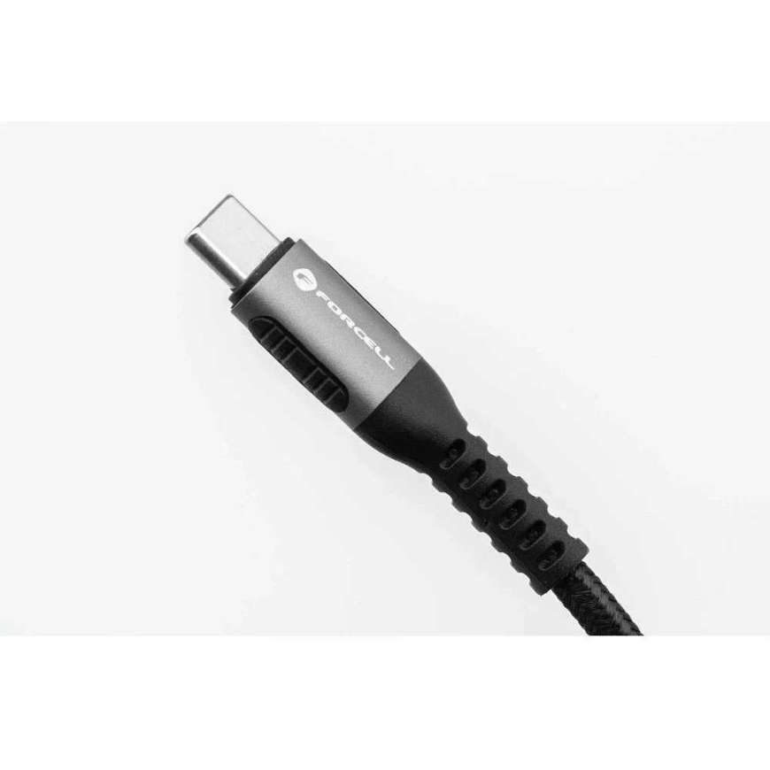 USB C uz USB C kabelis Forcell F-Energy QC4.0 PD 5A 240W Cafule 2 m melns – 2