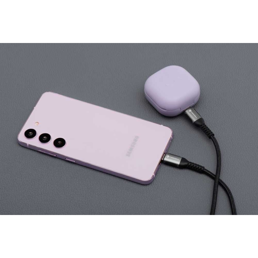 USB C į USB C laidas Forcell F-Energy QC4.0 PD 5A 240W Cafule 2 m C263 juodas – 3
