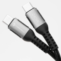 USB C kuni USB C kaabel Forcell F-Energy QC4.0 PD 5A 240W Cafule 2 m must USB C kuni USB C kaabel Forcell F-Energy QC4.0 PD 5A 240W Cafule 2 m must