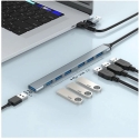 GEMBIRD 7-pordiline USB 3.2 (1. põlvkond) Type-C jaotur, SI