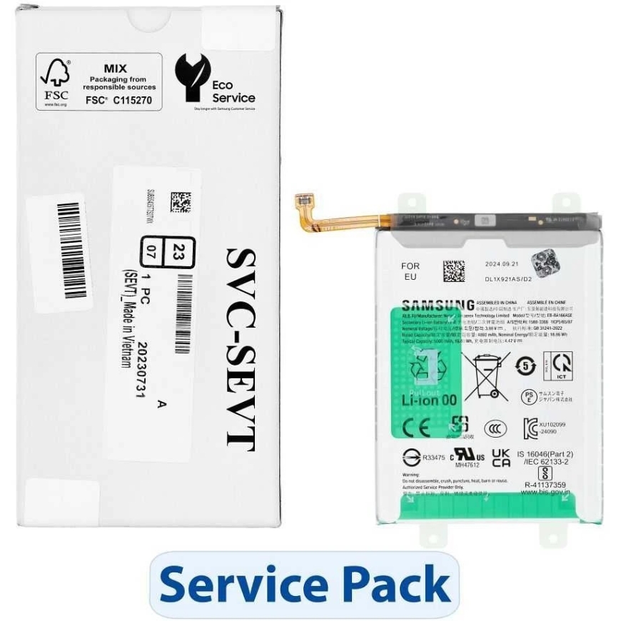 „Samsung A26 5G A266B GH82-37053A“ EB-BA166ASE aku teeninduskomplekt
