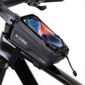 WILDMAN ceļojumu soma velosipēda rāmim ar rāvējslēdzēju 1L (4" - 7") GX200 zaļa WILDMAN ceļojumu soma velosipēda rāmim ar rāvējslēdzēju 1L (4" - 7") GX200 zaļa