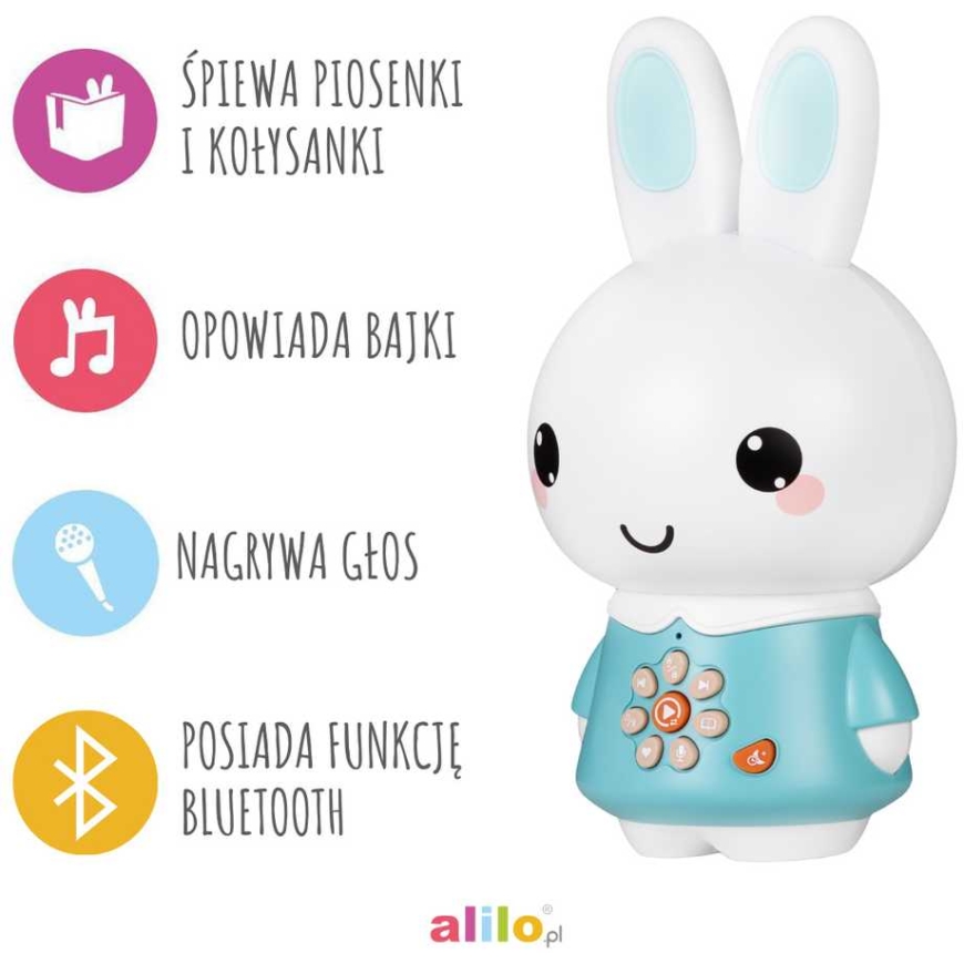 Alilo Króliczek Honey Bunny G6PRO - pudrowy róż – 3