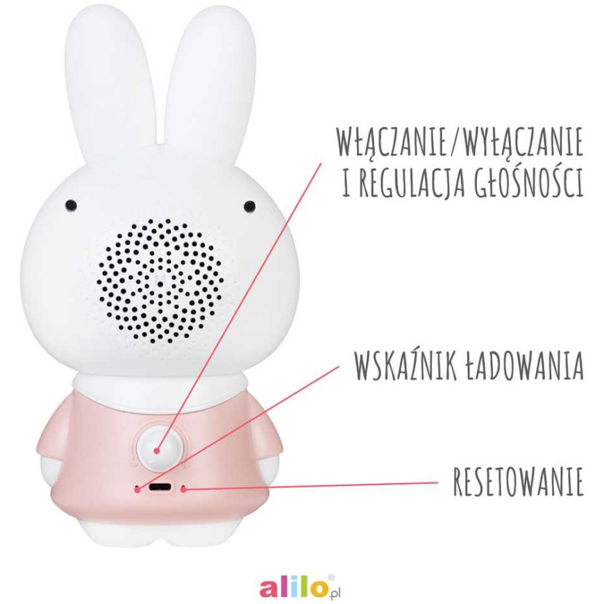 Alilo Króliczek Honey Bunny G6PRO - pudrowy róż – 5