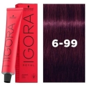 Schwarzkopf Professionaalsed juuksevärvid, Igora Royal, Püsivad juuksevärvid, 6-99 Tume Lilla Ekstra heledatele juustele, 60 ml Schwarzkopf Professionaalsed juuksevärvid, Igora Royal, Püsivad juuksevärvid, 6-99 Tume Lilla Ekstra heledatele juustele, 60 ml