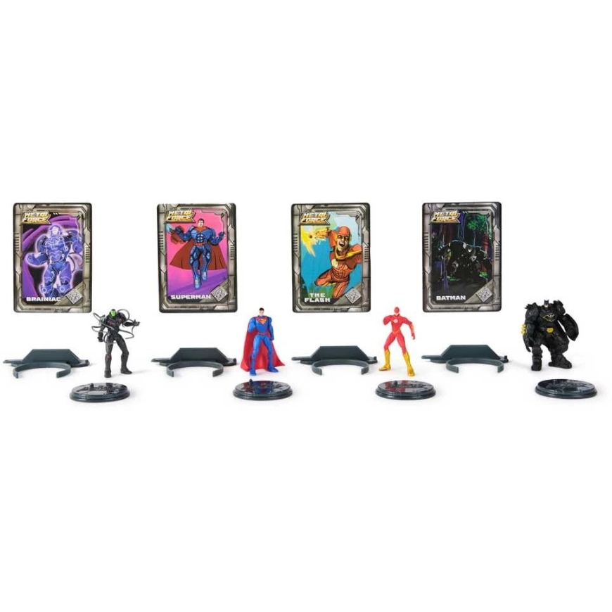 Spin Master DC Comics Rinkinio figuur Metal Force Batman Superman Brainiac The Flash + metallkaartid – 3