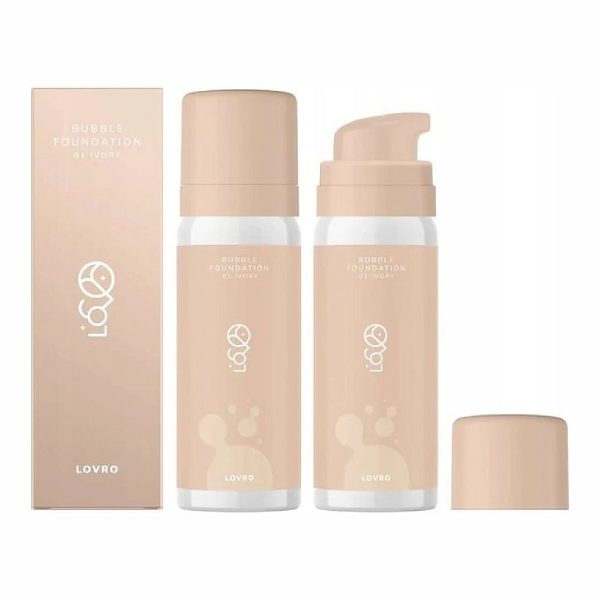 Lovro Burbulinis Foundation with Whipped Brightening Formula "01 Ivory" 50 ml – 4