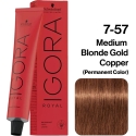 Wella Professionals Schwarzkopf Professional, Igora Royal, nuolatiniai plaukų dažai, 7-57, 60 ml moterims Wella Professionals Schwarzkopf Professional, Igora Royal, nuolatiniai plaukų dažai, 7-57, 60 ml moterims