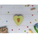 Kind Fox by Wizardi Yuliya Ausianikava ind. activity according to certificate No. 1201908 Wooden needle case. Green heart KF056/ Kind Fox by Wizardi Yuliya Ausianikava ind. activity according to certificate No. 1201908 Wooden needle case. Green heart KF056/