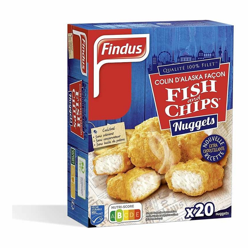 Findus Saldēti rudagalvu mencu filejas, FINDUS