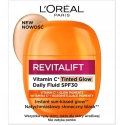 L'Oreal „Revitalift“ vitamīns C tonējošs spīdums – Gaišs tonējošs fluids ar SPF30 40 ml L'Oreal „Revitalift“ vitamīns C tonējošs spīdums – Gaišs tonējošs fluids ar SPF30 40 ml